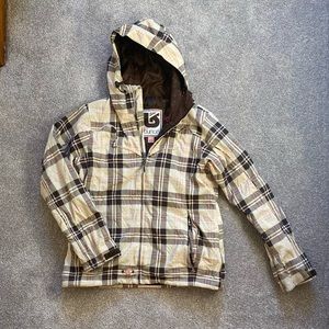 Women’s Burton Ski/Snowboard Jacket Plaid Size Small
